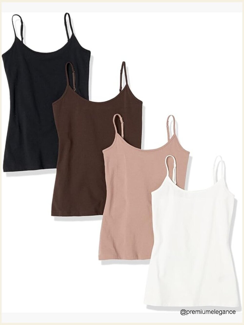 Slim-Fit Camisole Pack for Layering, 4-Piece Set
